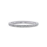 Platinum French Pave Diamond Wedding Ring - Dracakis Jewellers